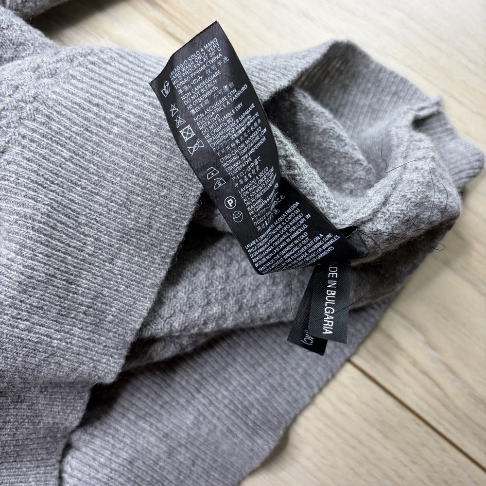 Keen 61 Men's Wool Pullover Crewneck Sweater Medium Grey Made in Bulgaria - Picture 7 of 7